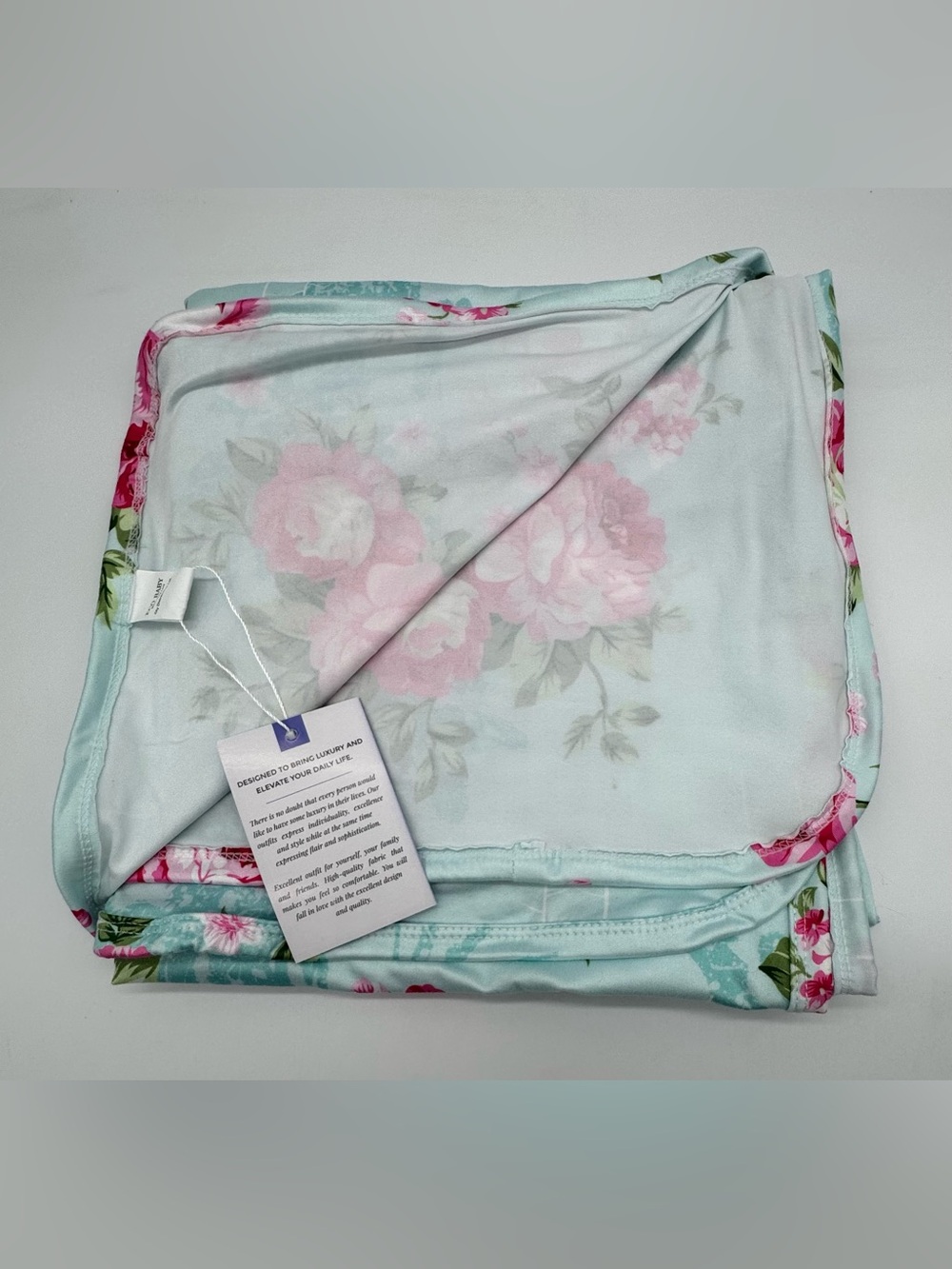 NWT ECO Baby Polyester/Spandex Swaddle Blanket in Floral Print